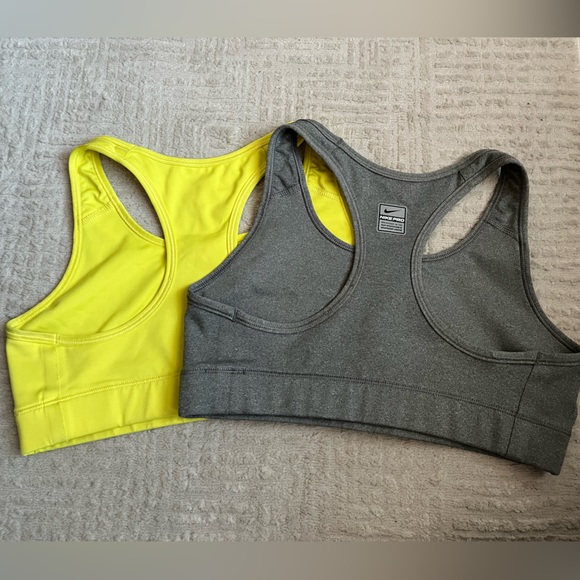 Nike Dri-FIT Sports Bras - Black and Yellow - Picture 2 of 2